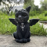 🎃Halloween magic black cat sculpture