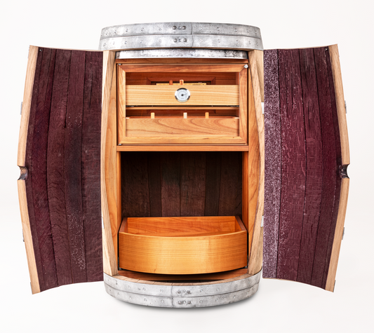 Humidor Barrel Bar