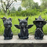 🎃Halloween magic black cat sculpture