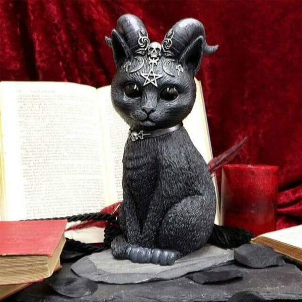 🎃Halloween magic black cat sculpture