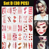 😈Halloween Prank Makeup Temporary Tattoo😈