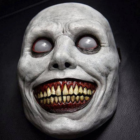 😈Creepy Smiling White Face Mask